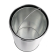 Bolero RVS bullet afvalbak open-top zilver 40L Bolero RVS bullet afvalbak open-top zilver 40L