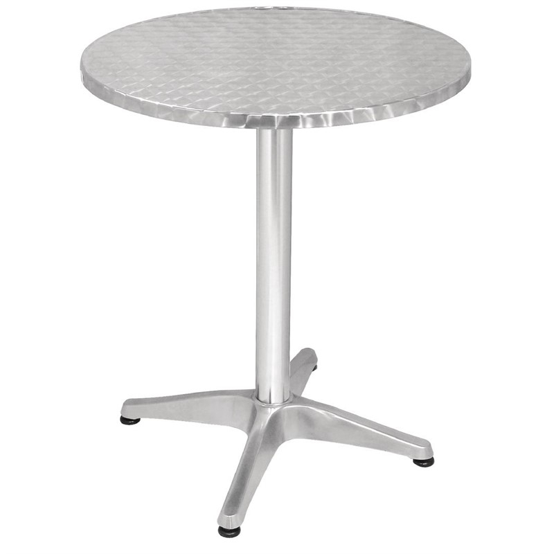 Bolero Bistro ronde RVS tafel 60cm grijs Bolero Bistro ronde RVS tafel 60cm grijs