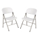 Bolero opklapbare stoelen wit (2 stuks) Bolero opklapbare stoelen wit (2 stuks)