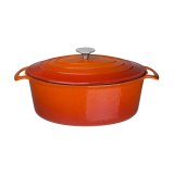 Vogue Ovale Inductie Braadpan Oranje 6L
