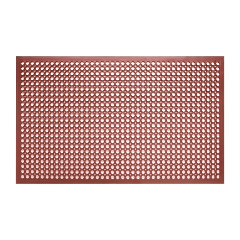 Jantex rubberen anti-vermoeidheidsmat rood 150 x 90cm Jantex rubberen anti-vermoeidheidsmat rood 150 x 90cm