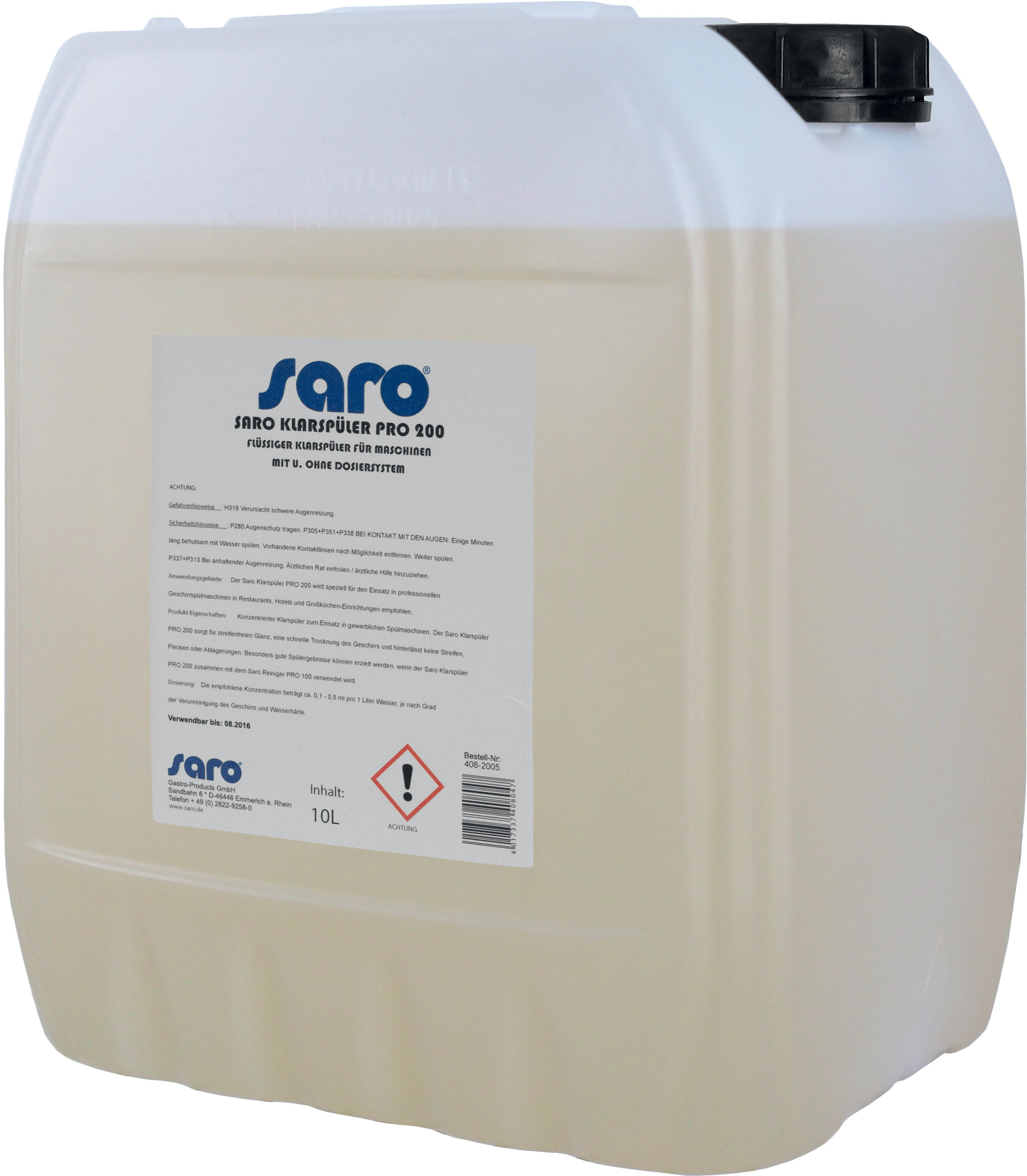 SARO Spoelmiddel model PRO 200 SARO Spoelmiddel model PRO 200