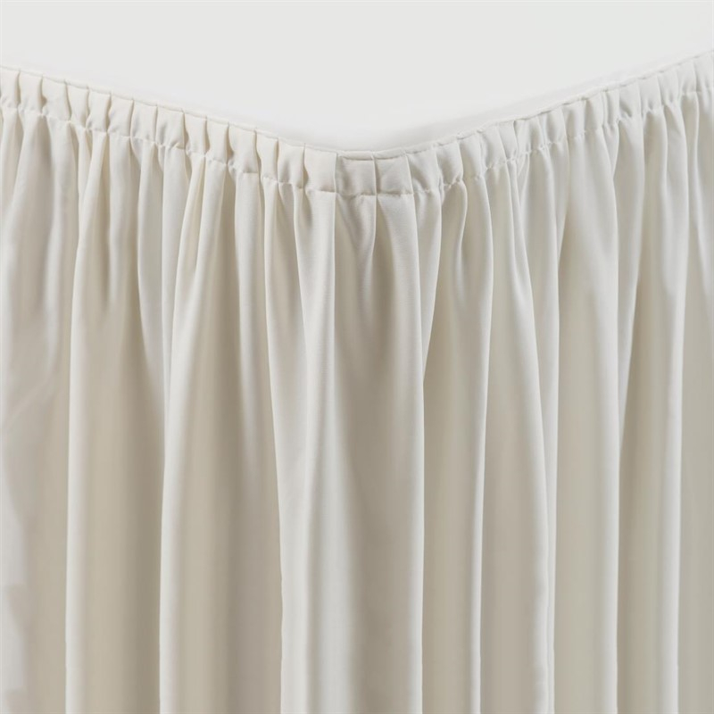 Tafelkleed met rok crème - plissé Tafelkleed met rok crème - plissé