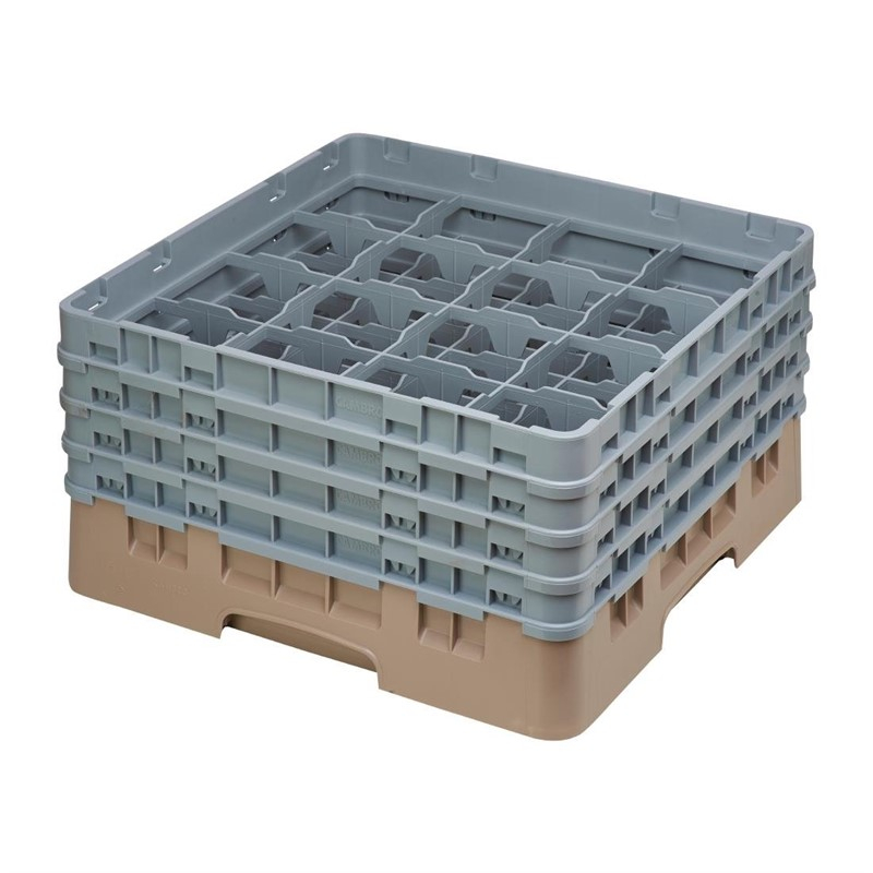 Cambro Camrack vaatwaskorf met 16 compartimenten max. glashoogte 21,5cm Cambro Camrack vaatwaskorf met 16 compartimenten max. glashoogte 21,5cm