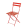 Bolero stalen opklapbare stoelen rood (2 stuks) Bolero stalen opklapbare stoelen rood (2 stuks)