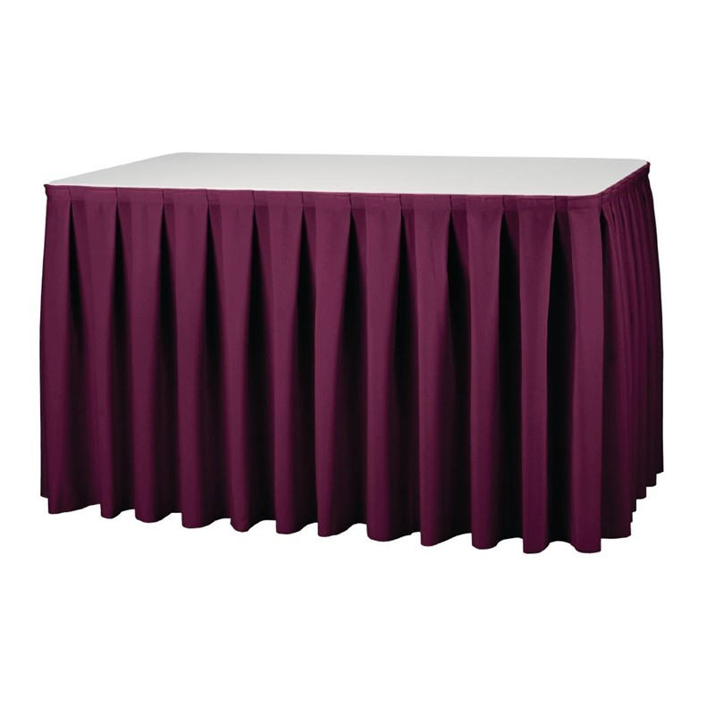 Tafelrok Boxpleat bordeaux Tafelrok Boxpleat bordeaux