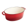 Vogue ovale inductie braadpan rood 5L Vogue ovale inductie braadpan rood 5L