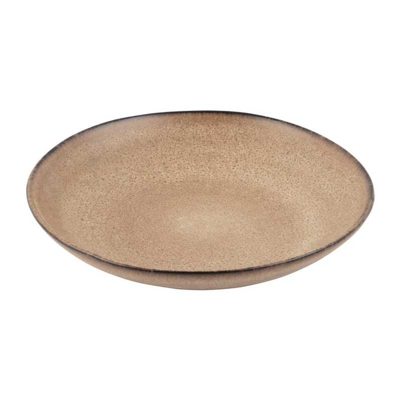 Olympia Build A Bowl platte kom aardebruin 25x4,5cm (4 stuks) Olympia Build A Bowl platte kom aardebruin 25x4,5cm (4 stuks)