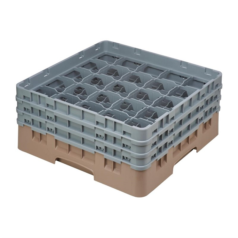 Cambro Camrack vaatwaskorf met 25 compartimenten max. glashoogte 17,4cm Cambro Camrack vaatwaskorf met 25 compartimenten max. glashoogte 17,4cm