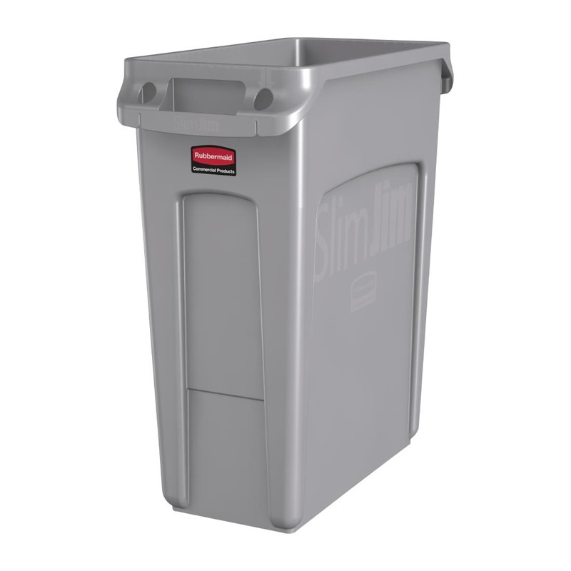Rubbermaid Slim Jim container met luchtsleuven 60L Rubbermaid Slim Jim container met luchtsleuven 60L