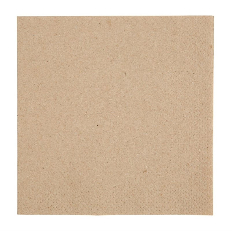 Fiesta Recyclable servetten 1/4 vouw gerecycled kraftpapier 240mm (4000 stuks) Fiesta Recyclable servetten 1/4 vouw gerecycled kraftpapier 240mm (4000 stuks)