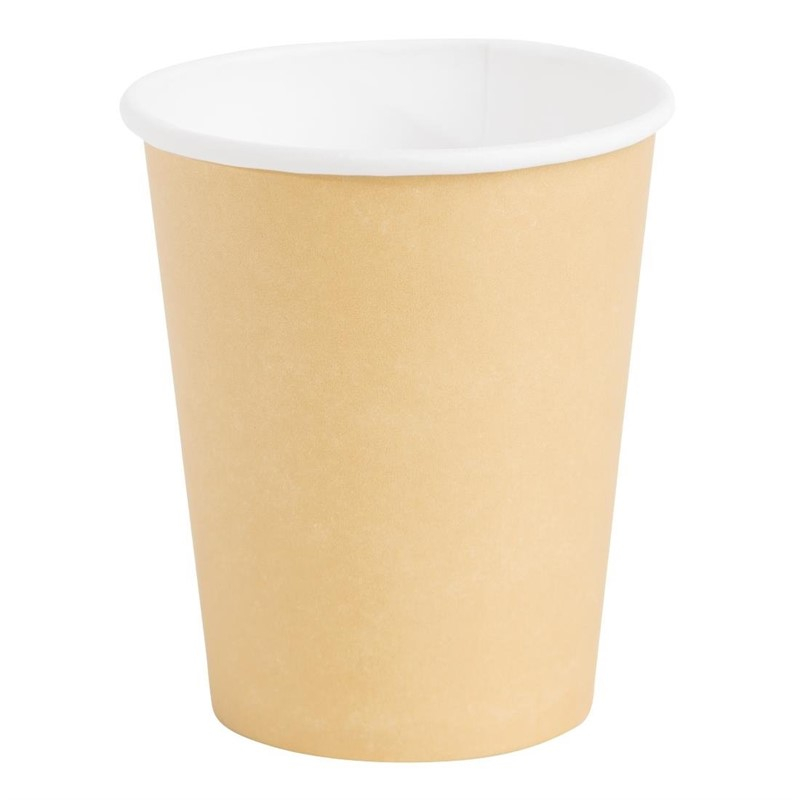 Fiesta Recyclable koffiebekers enkelwandig lichtbruin 23cl (1000 stuks) Fiesta Recyclable koffiebekers enkelwandig lichtbruin 23cl (1000 stuks)