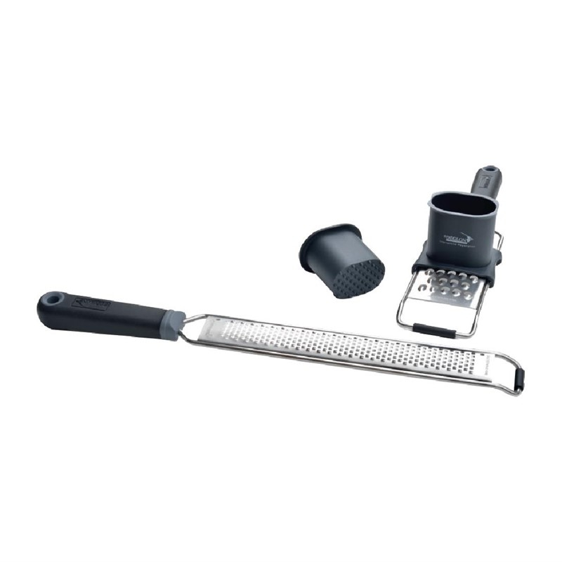 Déglon fijne en grove rasp met voedselduwer Déglon fijne en grove rasp met voedselduwer