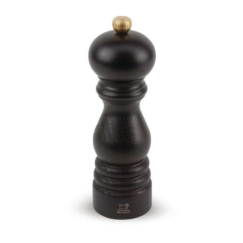 Peugeot zoutmolen donker hout 18cm Peugeot zoutmolen donker hout 18cm