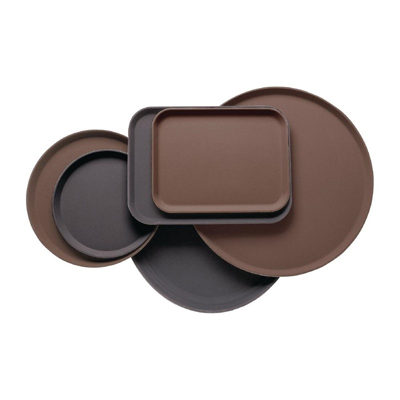 Cambro Camtread rechthoekig GN 1/1 dienblad zwart 32,5 x 53cm Cambro Camtread rechthoekig GN 1/1 dienblad zwart 32,5 x 53cm