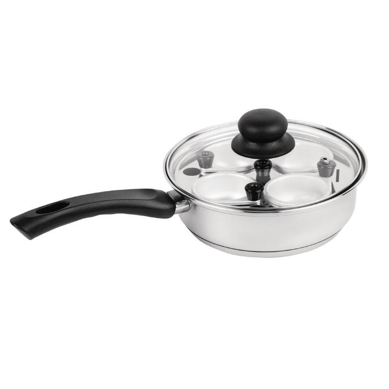 Vogue aluminium ei-pocheerpan met steel 20cm Vogue aluminium ei-pocheerpan met steel 20cm