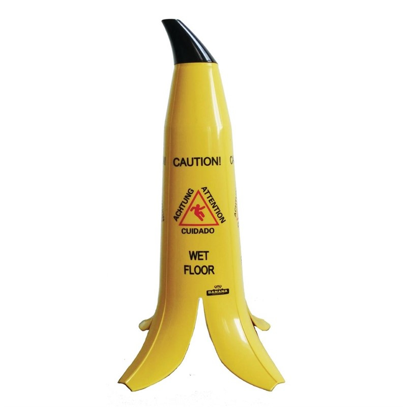 Bananenschil waarschuwingsbord Bananenschil waarschuwingsbord