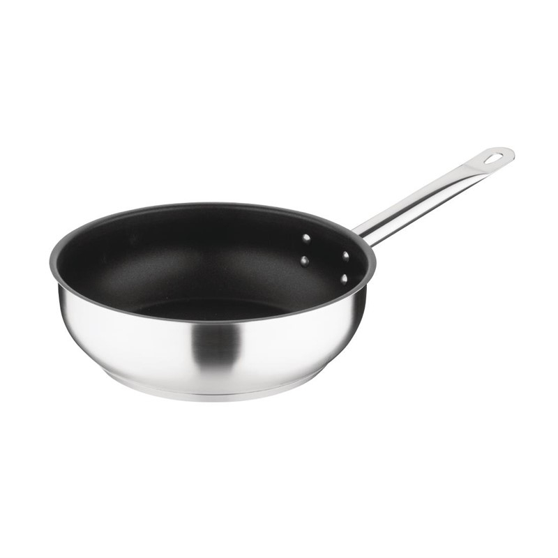 Vogue Platinum Plus RVS anti-aanbak inductie sauteuse 24cm Vogue Platinum Plus RVS anti-aanbak inductie sauteuse 24cm
