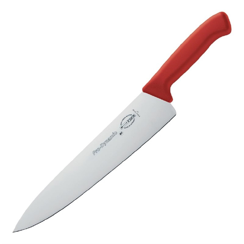 Dick Pro Dynamic HACCP koksmes rood 25,5cm Dick Pro Dynamic HACCP koksmes rood 25,5cm