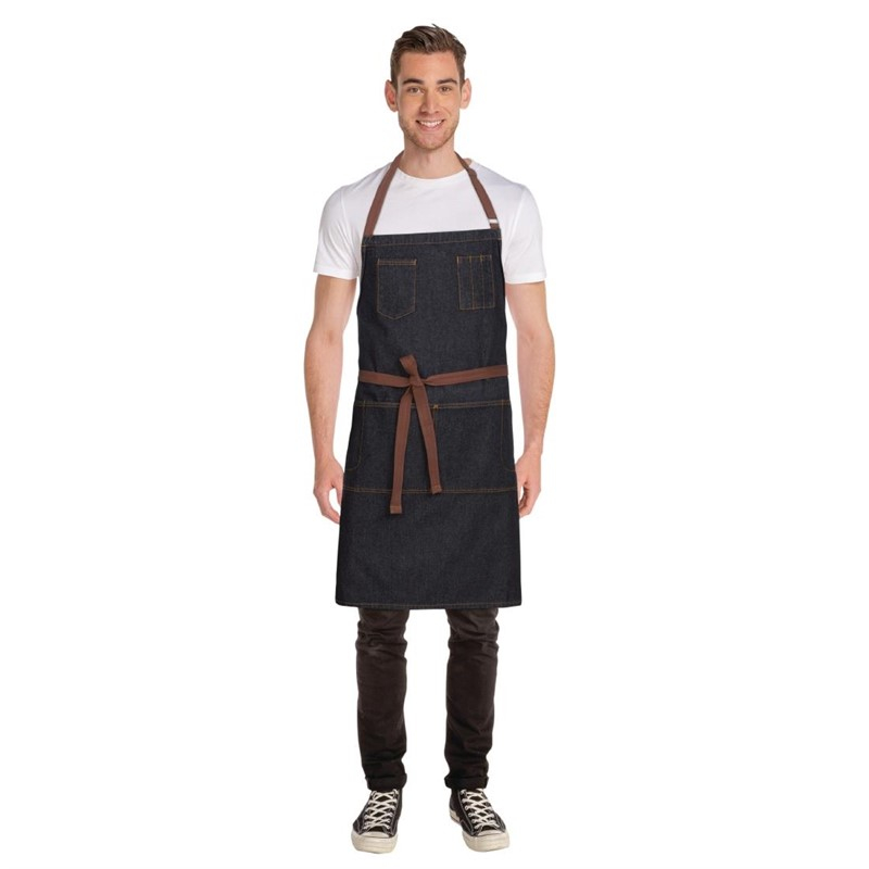 Chef Works Urban Memphis lang schort zwart Chef Works Urban Memphis lang schort zwart