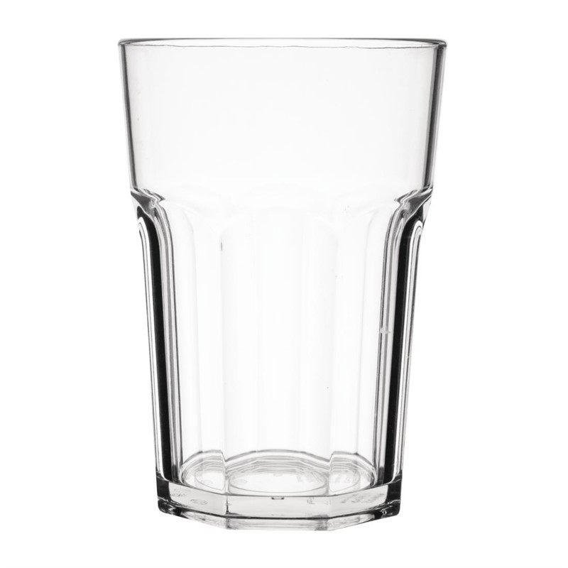 Olympia Kristallon Orleans polycarbonaat tumblers 390ml (12 stuks) Olympia Kristallon Orleans polycarbonaat tumblers 390ml (12 stuks)