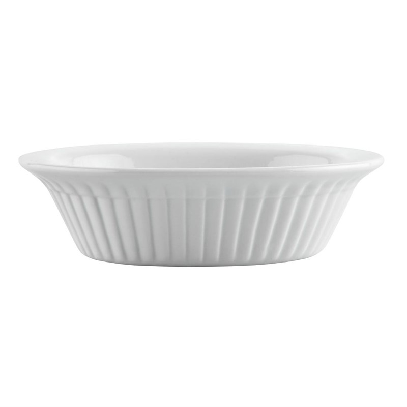 Olympia Whiteware ovale pasteivorm 17cm (6 stuks) Olympia Whiteware ovale pasteivorm 17cm (6 stuks)