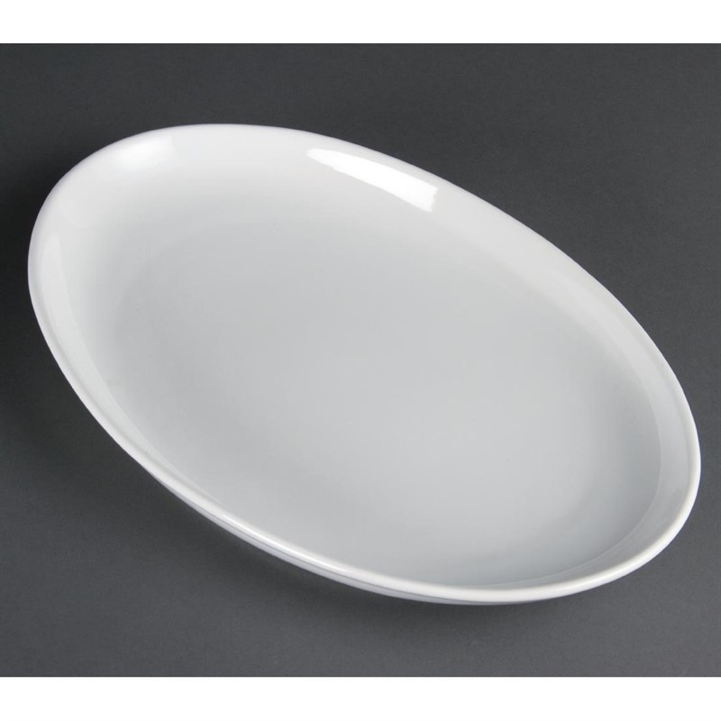 Olympia Whiteware diepe ovale schaal 36,5x23,5cm (2 stuks) Olympia Whiteware diepe ovale schaal 36,5x23,5cm (2 stuks)