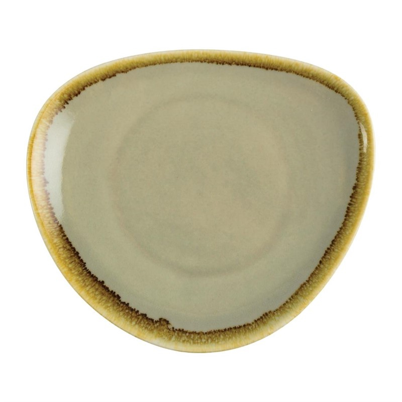 Olympia Kiln driehoekige borden mosgroen 16,5cm (6 stuks) Olympia Kiln driehoekige borden mosgroen 16,5cm (6 stuks)