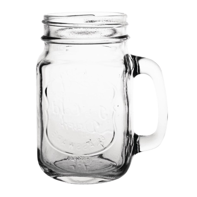 Olympia mason jar drinkglazen met tekst 450ml (12 stuks) Olympia mason jar drinkglazen met tekst 450ml (12 stuks)