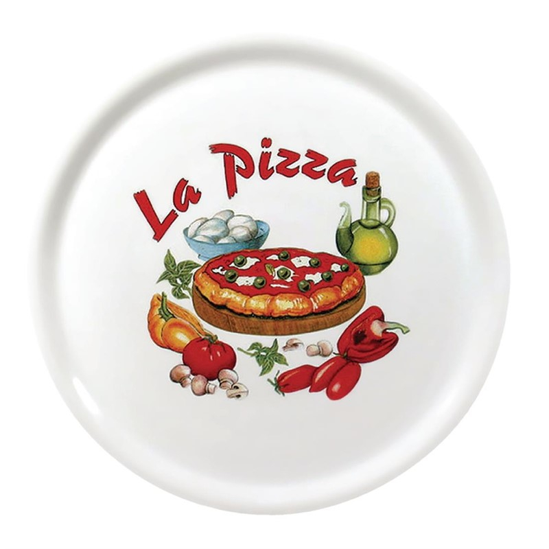 Saturnia pizzabord porselein 31cm - design 3 Saturnia pizzabord porselein 31cm - design 3