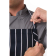 Chef Works Premium geweven schort blauw-wit gestreept Chef Works Premium geweven schort blauw-wit gestreept