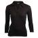 Uniform Works dames T-shirt met V-hals zwart L Uniform Works dames T-shirt met V-hals zwart L