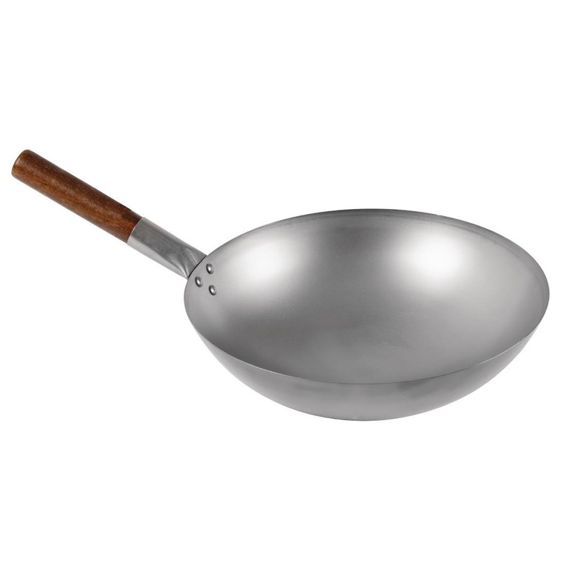 London Wok wok met ronde bodem 38cm London Wok wok met ronde bodem 38cm