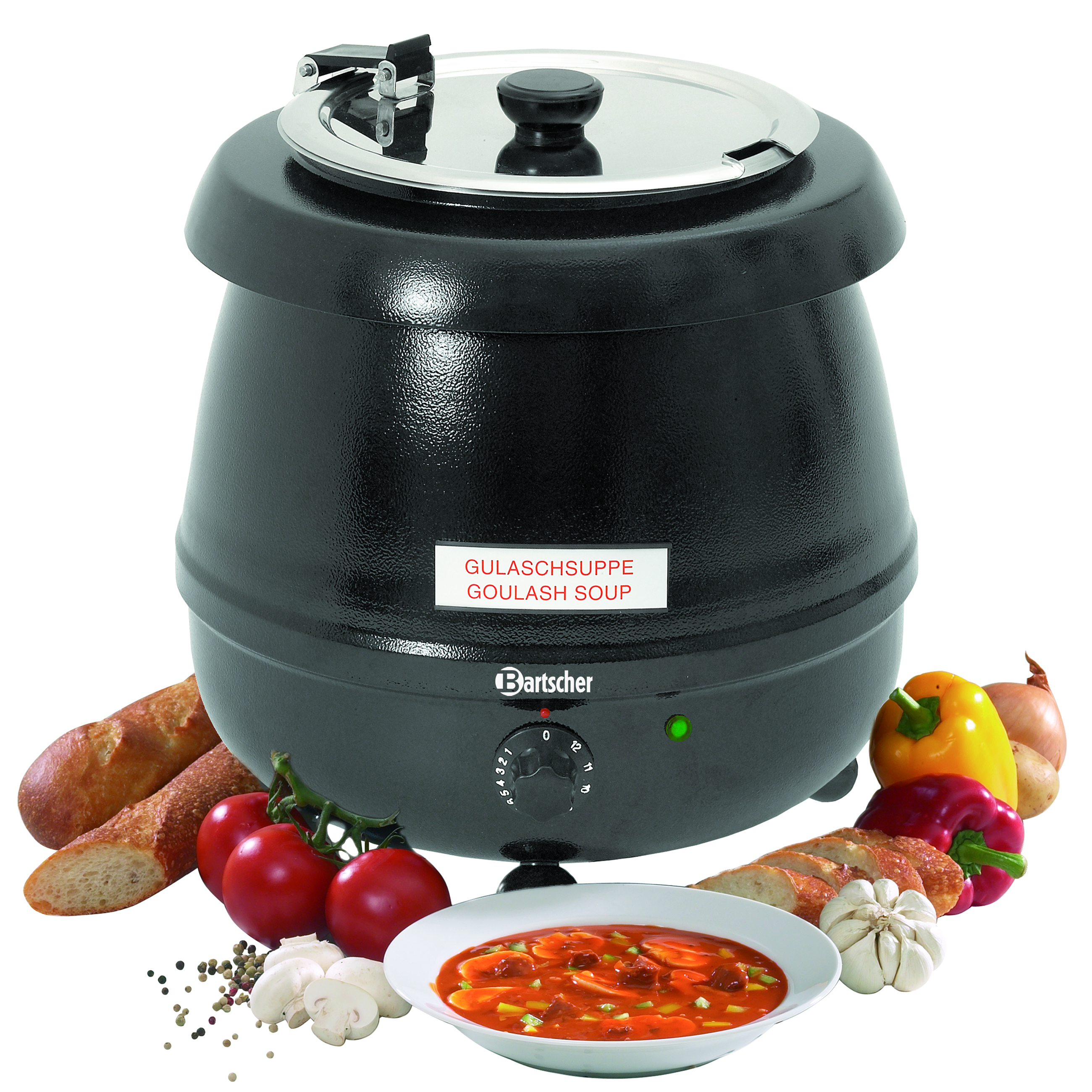 Partypan, 9L, zwart Partypan, 9L, zwart