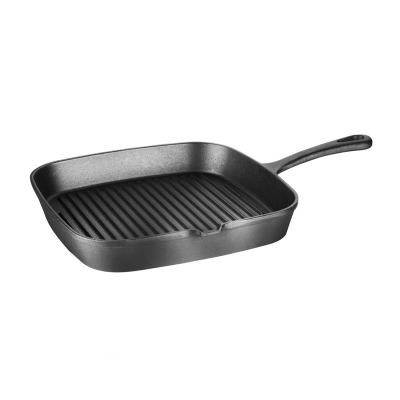 Vogue vierkante gietijzeren inductie grillpan 24,1cm Vogue vierkante gietijzeren inductie grillpan 24,1cm