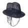 Trilby hoed met haarnetje blauw L Trilby hoed met haarnetje blauw L