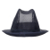 Trilby hoed met haarnetje blauw S Trilby hoed met haarnetje blauw S
