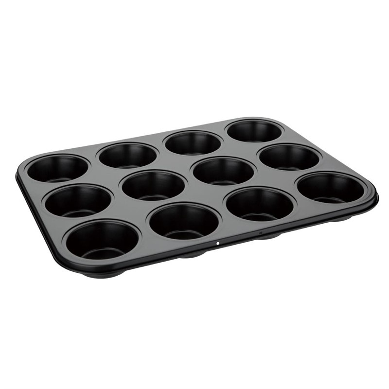 Vogue carbonstalen anti-kleef bakvorm 12 muffins Vogue carbonstalen anti-kleef bakvorm 12 muffins