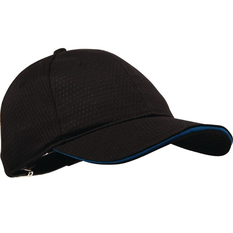 Chef Works Cool Vent baseball cap zwart en blauw Chef Works Cool Vent baseball cap zwart en blauw