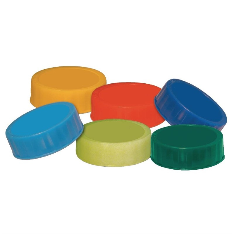 FIFO gekleurde doppen voor FIFO sausdispensers (6 stuks) FIFO gekleurde doppen voor FIFO sausdispensers (6 stuks)