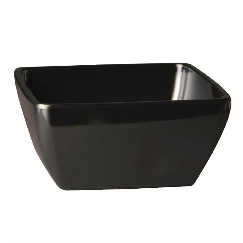 APS Pure vierkante melamine kom zwart 12,5x12,5cm APS Pure vierkante melamine kom zwart 12,5x12,5cm
