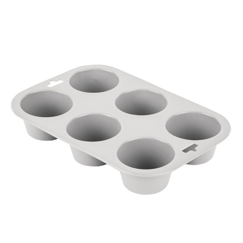 Vogue flexibele silicone muffinvorm 6 cups Vogue flexibele silicone muffinvorm 6 cups