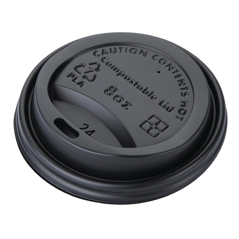 Fiesta Compostable composteerbare deksels voor 23cl koffiebekers (50 stuks) Fiesta Compostable composteerbare deksels voor 23cl koffiebekers (50 stuks)