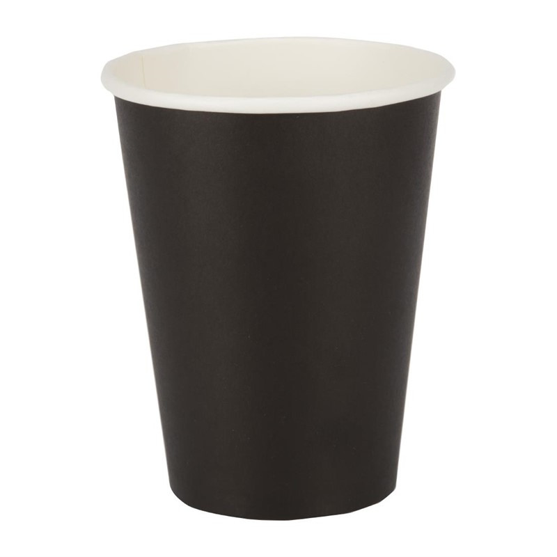 Fiesta Recyclable koffiebekers enkelwandig zwart 34cl (50 stuks) Fiesta Recyclable koffiebekers enkelwandig zwart 34cl (50 stuks)