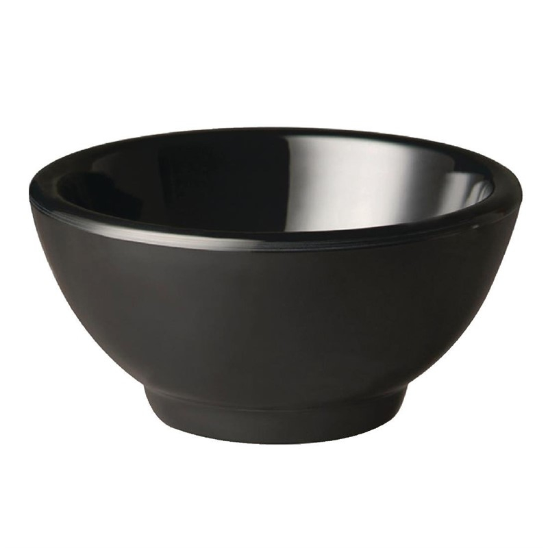 APS Pure ronde melamine kom zwart 9cm APS Pure ronde melamine kom zwart 9cm