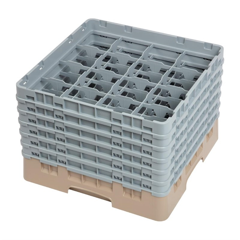 Cambro Camrack vaatwaskorf met 16 compartimenten max. glashoogte 29,8cm Cambro Camrack vaatwaskorf met 16 compartimenten max. glashoogte 29,8cm
