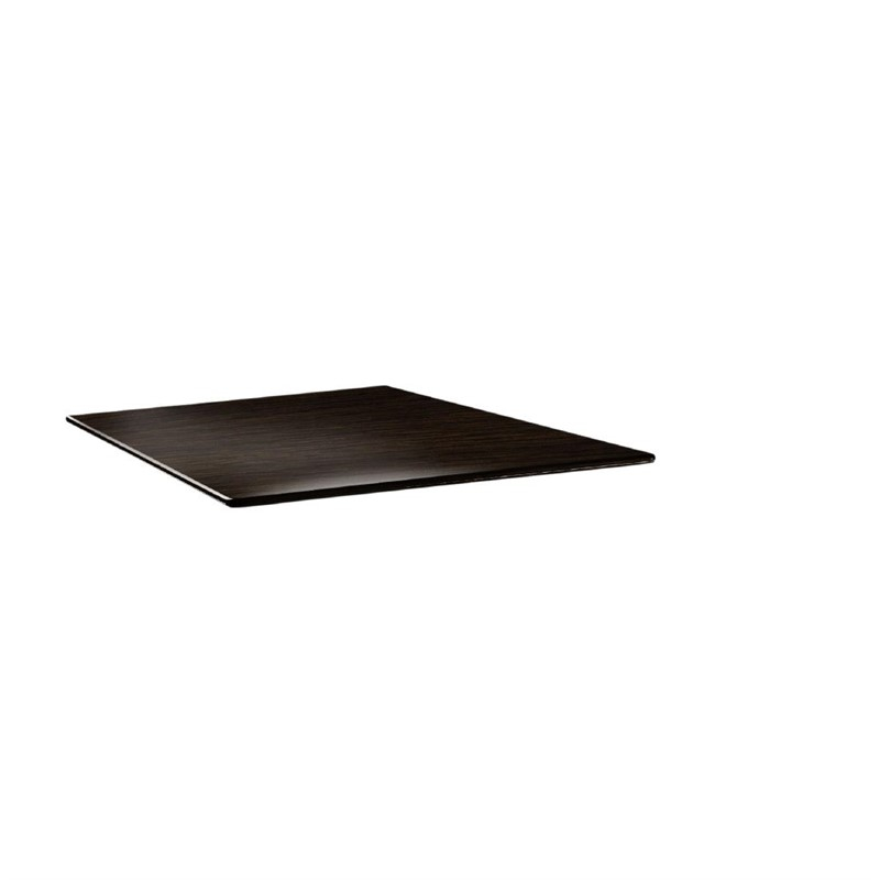 Topalit Smartline vierkant tafelblad wengé 70cm Topalit Smartline vierkant tafelblad wengé 70cm