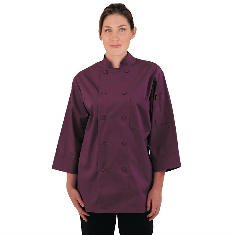 Chef Works unisex koksbuis bordeaux S Chef Works unisex koksbuis bordeaux S