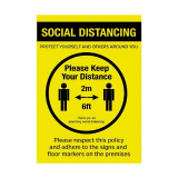 Zelfklevende Poster A3 'protect Yourself And Others Around You'