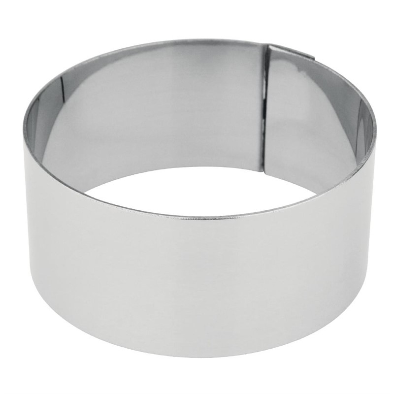 Mini taartvorm rond 3x6,2cm Mini taartvorm rond 3x6,2cm